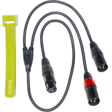 Lade das Bild in den Galerie-Viewer, Bemero BAC4043-75BK Y-Adapterkabel 0.75m
