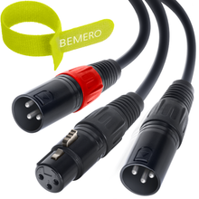 Lade das Bild in den Galerie-Viewer, Bemero BAC4043-150BK Y-Adapterkabel 1.5m