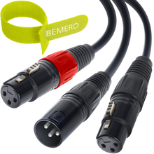 Lade das Bild in den Galerie-Viewer, Bemero BAC4142-75BK Y-Adapterkabel 0.75m