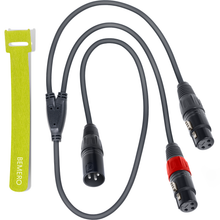 Lade das Bild in den Galerie-Viewer, Bemero BAC4142-75BK Y-Adapterkabel 0.75m