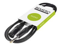 Lade das Bild in den Galerie-Viewer, Bemero BAC4115-75BK Linekabel XLRm - 6.3 Klinken 0.75m