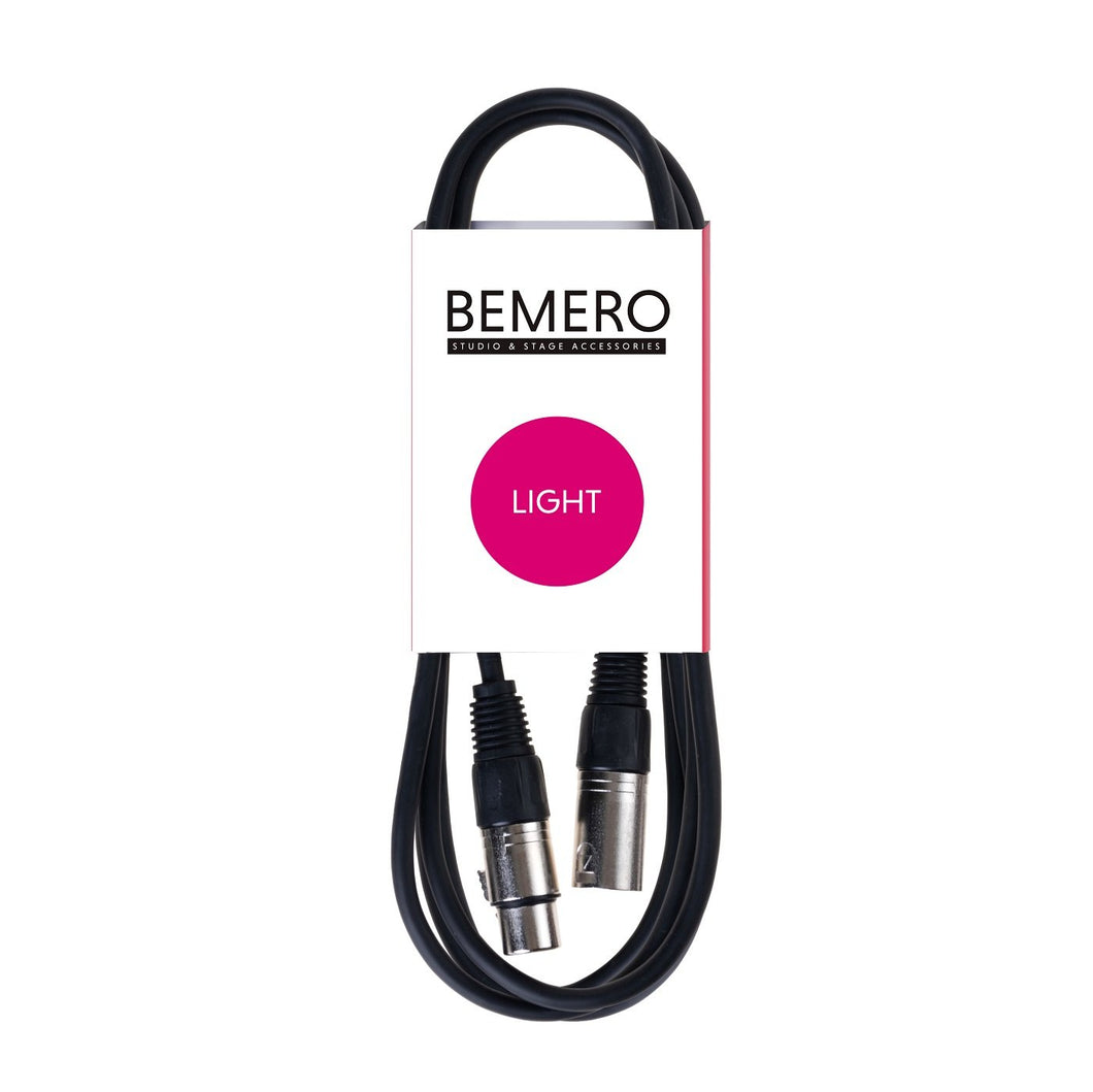 Bemero BLC1011-300BK DMX-Kabel 3-Pin XLR 3m