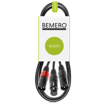 Lade das Bild in den Galerie-Viewer, Bemero BAC4043-75BK Y-Adapterkabel 0.75m
