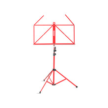Lade das Bild in den Galerie-Viewer, Bemero MSS-8090RD Notenständer, leichte und faltbare Strebenkonstruktion, rot
