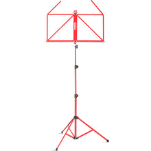 Lade das Bild in den Galerie-Viewer, Bemero MSS-8090RD Notenständer, leichte und faltbare Strebenkonstruktion, rot
