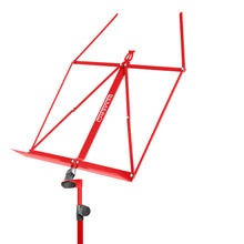 Lade das Bild in den Galerie-Viewer, Bemero MSS-8090RD Notenständer, leichte und faltbare Strebenkonstruktion, rot
