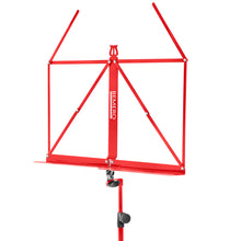 Lade das Bild in den Galerie-Viewer, Bemero MSS-8090RD Notenständer, leichte und faltbare Strebenkonstruktion, rot
