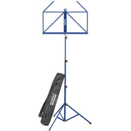 Bemero MSS-8090BL Notenständer, leichte und faltbare Strebenkonstruktion, blau