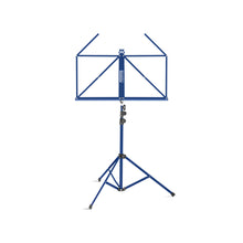 Lade das Bild in den Galerie-Viewer, Bemero MSS-8090BL Notenständer, leichte und faltbare Strebenkonstruktion, blau
