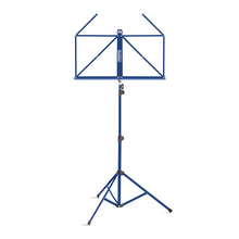 Lade das Bild in den Galerie-Viewer, Bemero MSS-8090BL Notenständer, leichte und faltbare Strebenkonstruktion, blau
