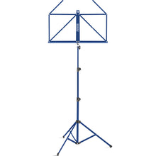 Lade das Bild in den Galerie-Viewer, Bemero MSS-8090BL Notenständer, leichte und faltbare Strebenkonstruktion, blau
