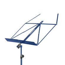 Lade das Bild in den Galerie-Viewer, Bemero MSS-8090BL Notenständer, leichte und faltbare Strebenkonstruktion, blau
