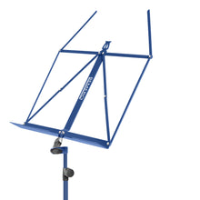 Lade das Bild in den Galerie-Viewer, Bemero MSS-8090BL Notenständer, leichte und faltbare Strebenkonstruktion, blau
