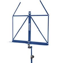 Lade das Bild in den Galerie-Viewer, Bemero MSS-8090BL Notenständer, leichte und faltbare Strebenkonstruktion, blau
