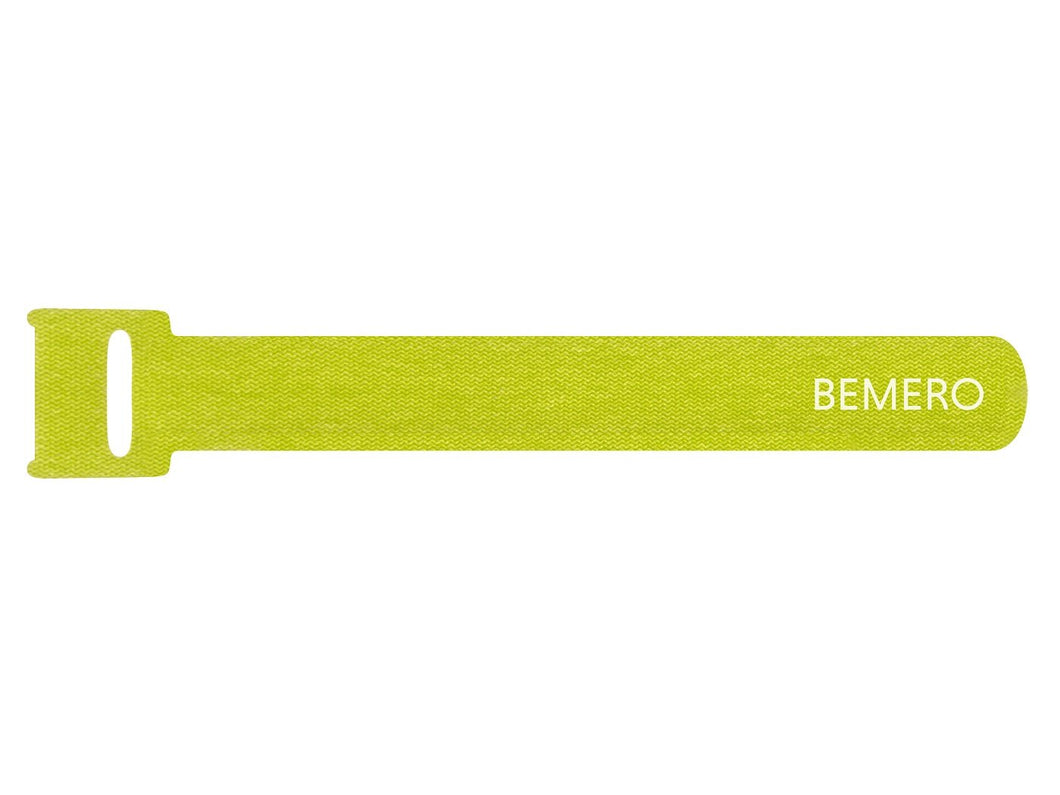 Bemero 16015GN-SI Klett-Kabelbinder, grün, 1 Stück