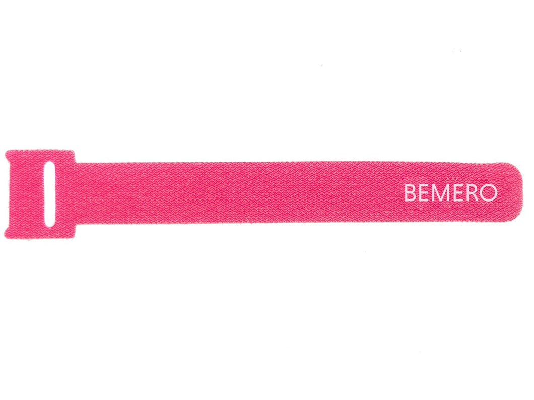 Bemero 16015PK-SI Klett-Kabelbinder, pink, 1 Stück