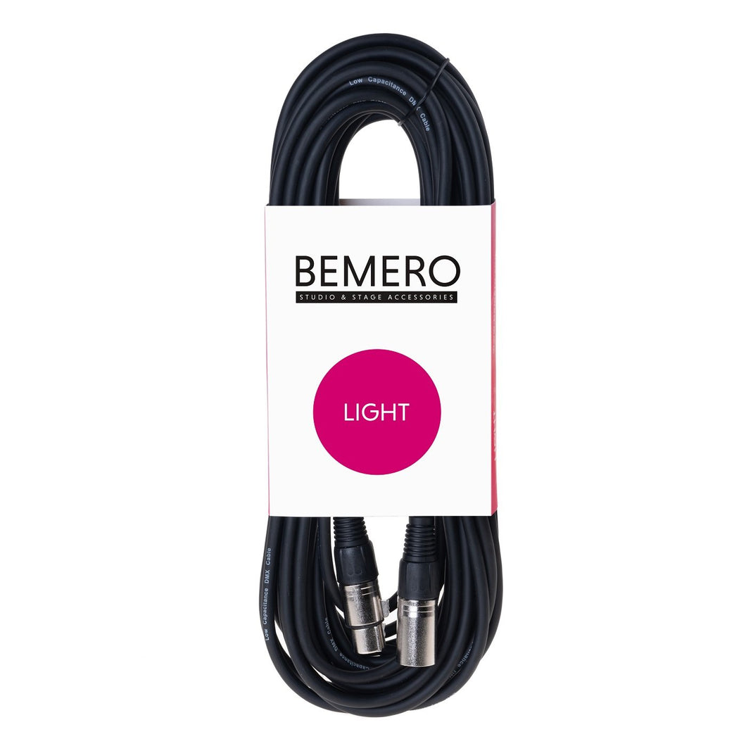 Bemero BLC1011-1200BK DMX-Kabel 3-Pin XLR 12m