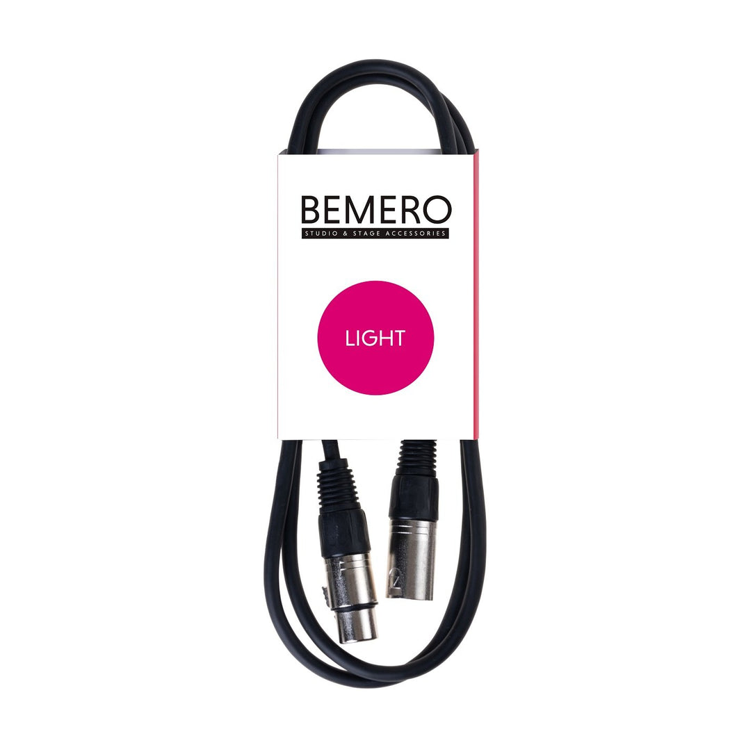 Bemero BLC1011-150BK DMX-Kabel 3-Pin XLR 1.50m